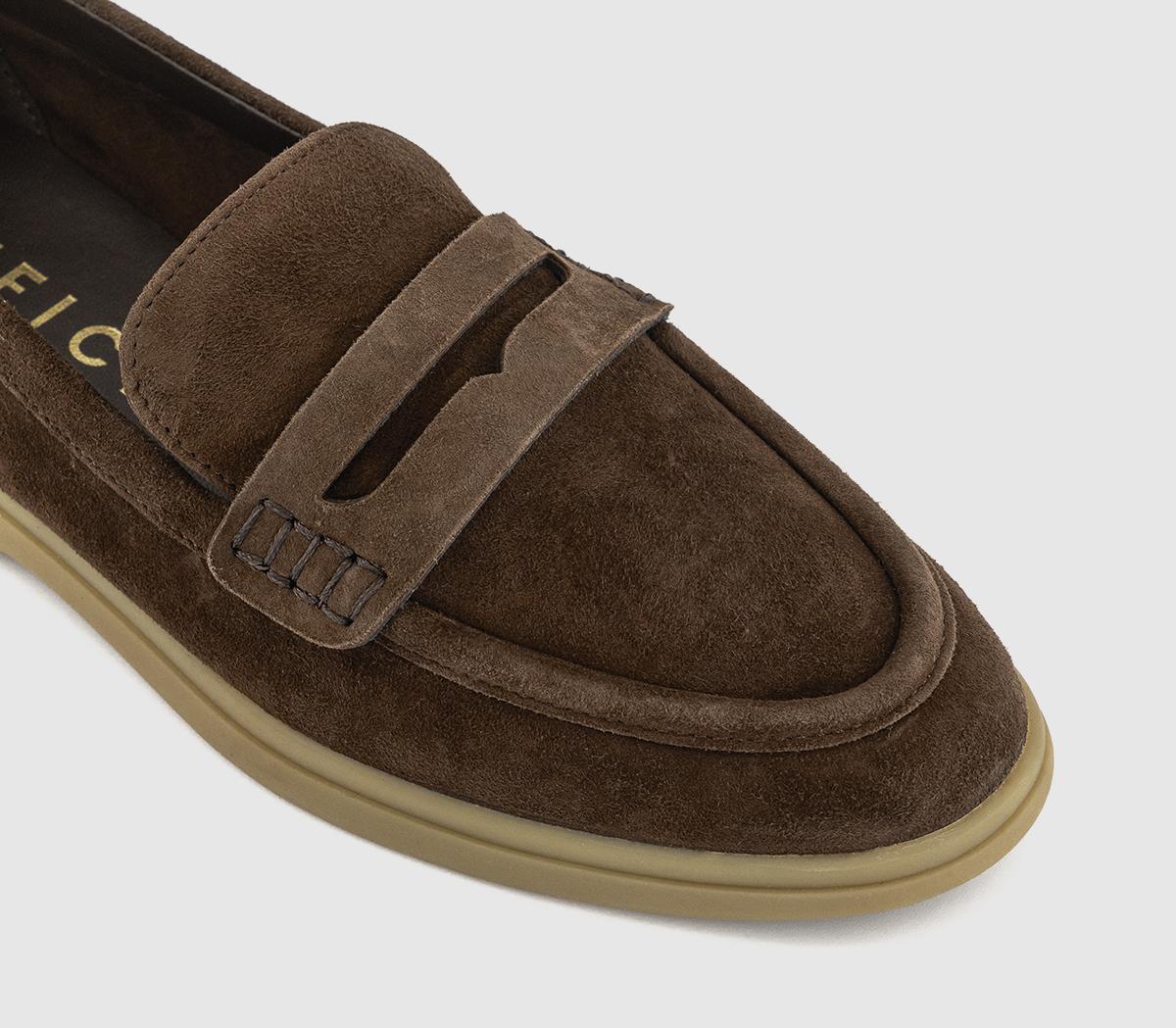 OFFICE Fairbanks Gum Sole Loafers OFFICE Fairbanks Gum Sole Loafers Brown Suede