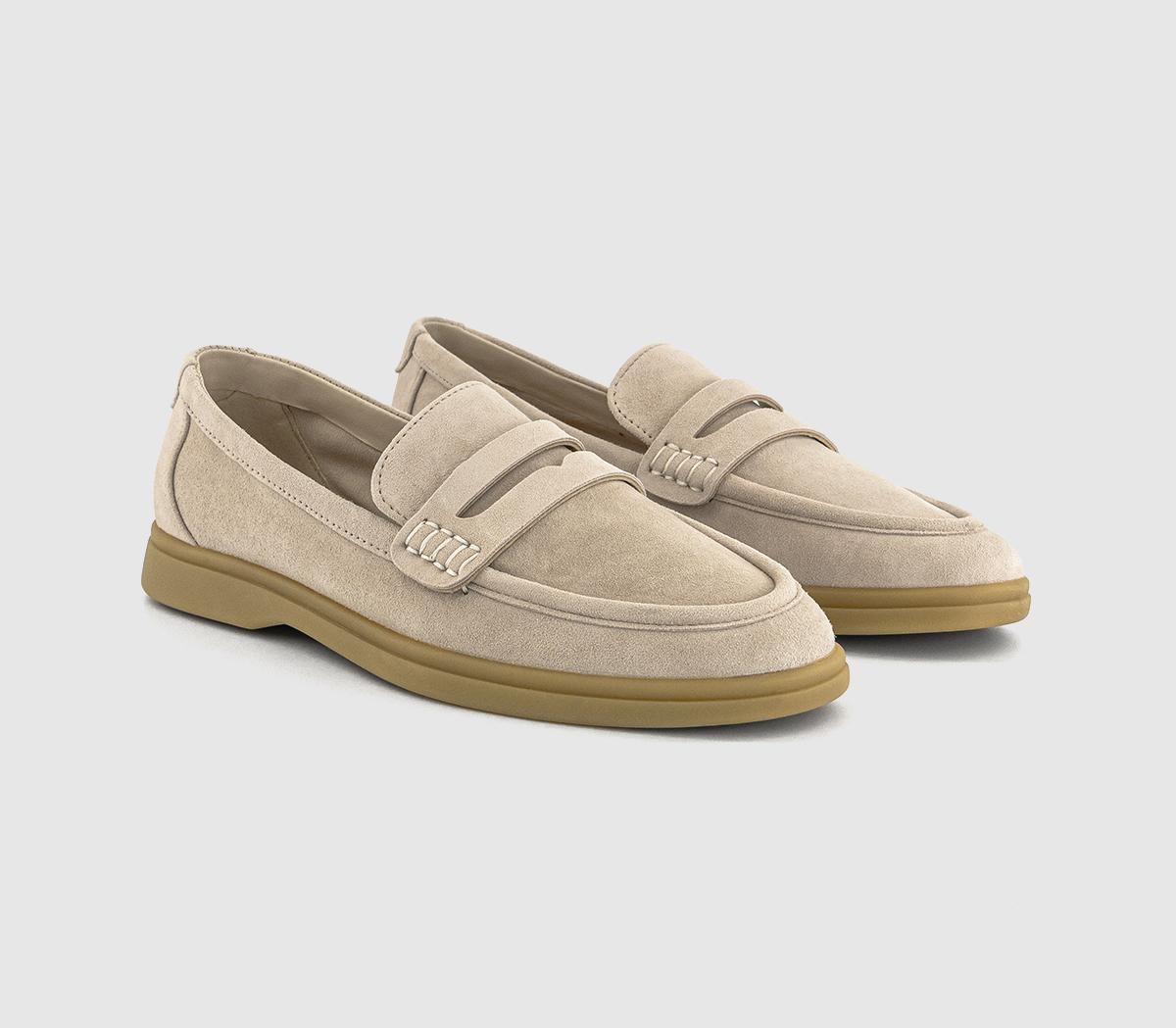 OFFICE Fairbanks Gum Sole Loafers OFFICE Fairbanks Gum Sole Loafers Beige Suede