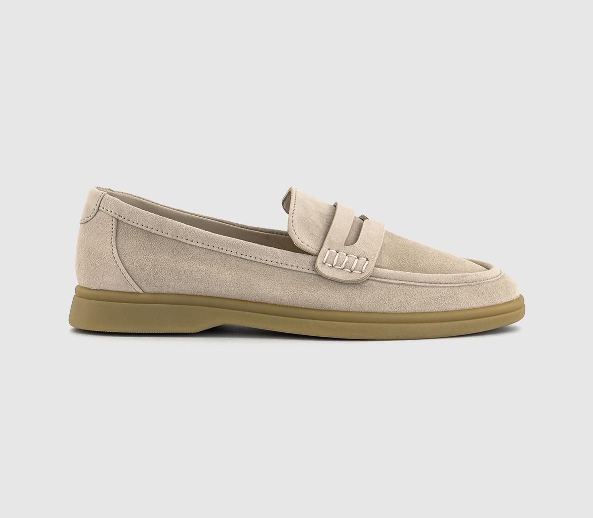 OFFICEFairbanks Gum Sole Loafers OFFICEFairbanks Gum Sole LoafersBeige Suede