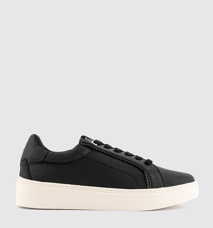 OFFICE Tamara Lace Up Cup Sole Trainers Black