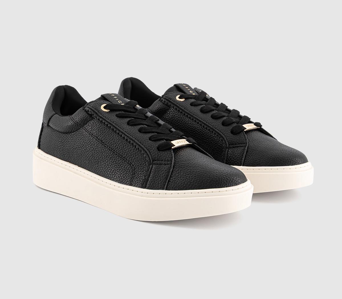 OFFICETamara Lace Up Cup Sole Trainers OFFICETamara Lace Up Cup Sole TrainersBlack