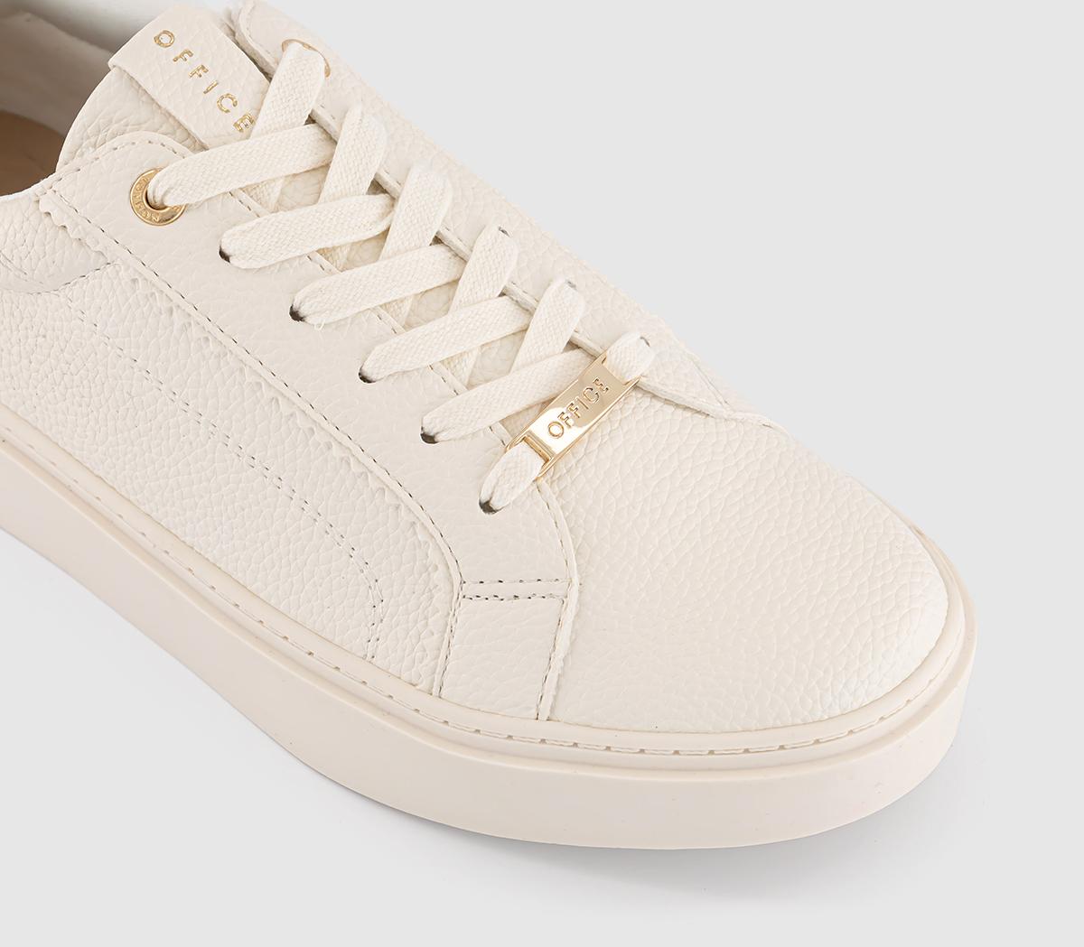 OFFICETamara Lace Up Cup Sole Trainers OFFICETamara Lace Up Cup Sole TrainersWhite