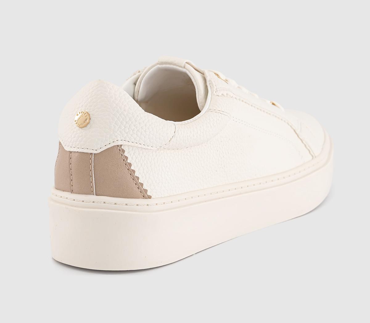OFFICETamara Lace Up Cup Sole Trainers OFFICETamara Lace Up Cup Sole TrainersWhite