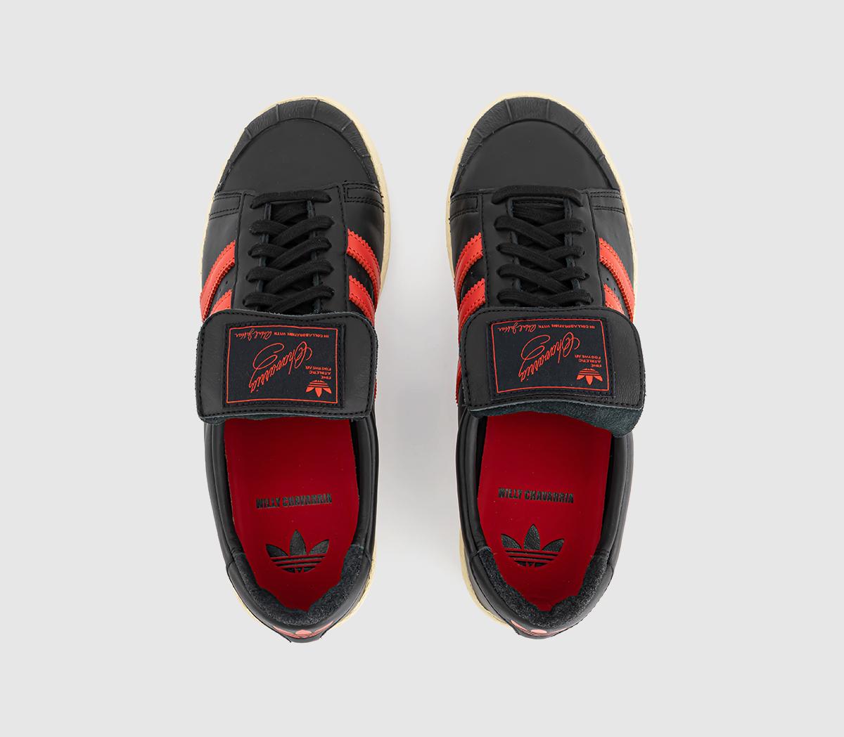 adidasChavarria Jabbar Low TrainersCore Black Core Black Red