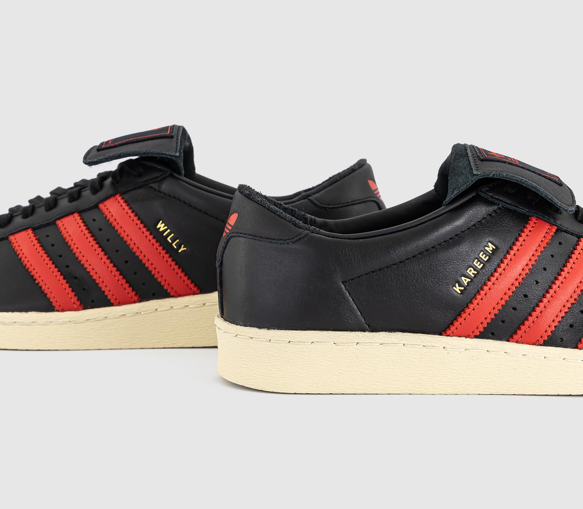 adidasChavarria Jabbar Low TrainersCore Black Core Black Red