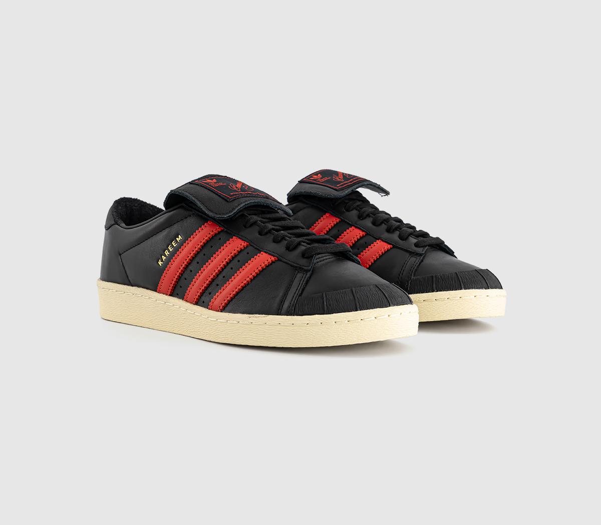 adidasChavarria Jabbar Low TrainersCore Black Core Black Red