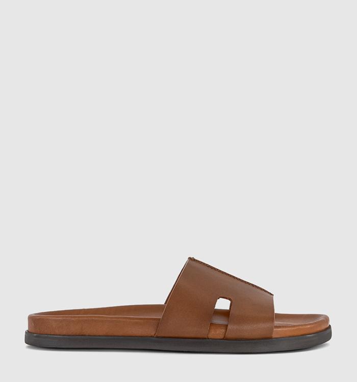 OFFICE Sebastian Cut Out Sliders Tan