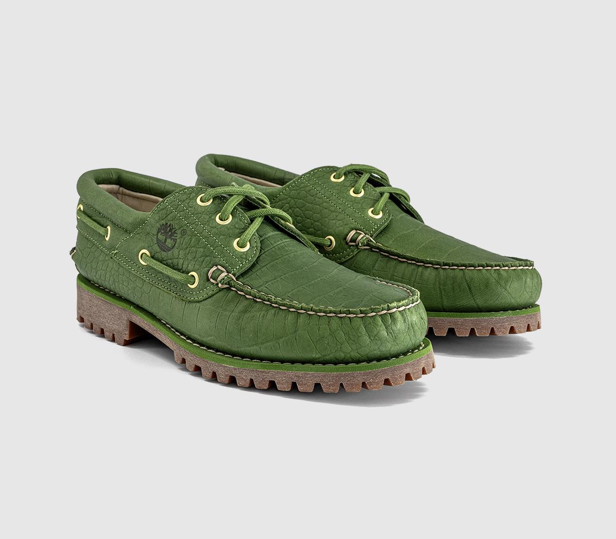 TimberlandTimberland Authentic 3 Eye Lug Boat ShoesCroc Green