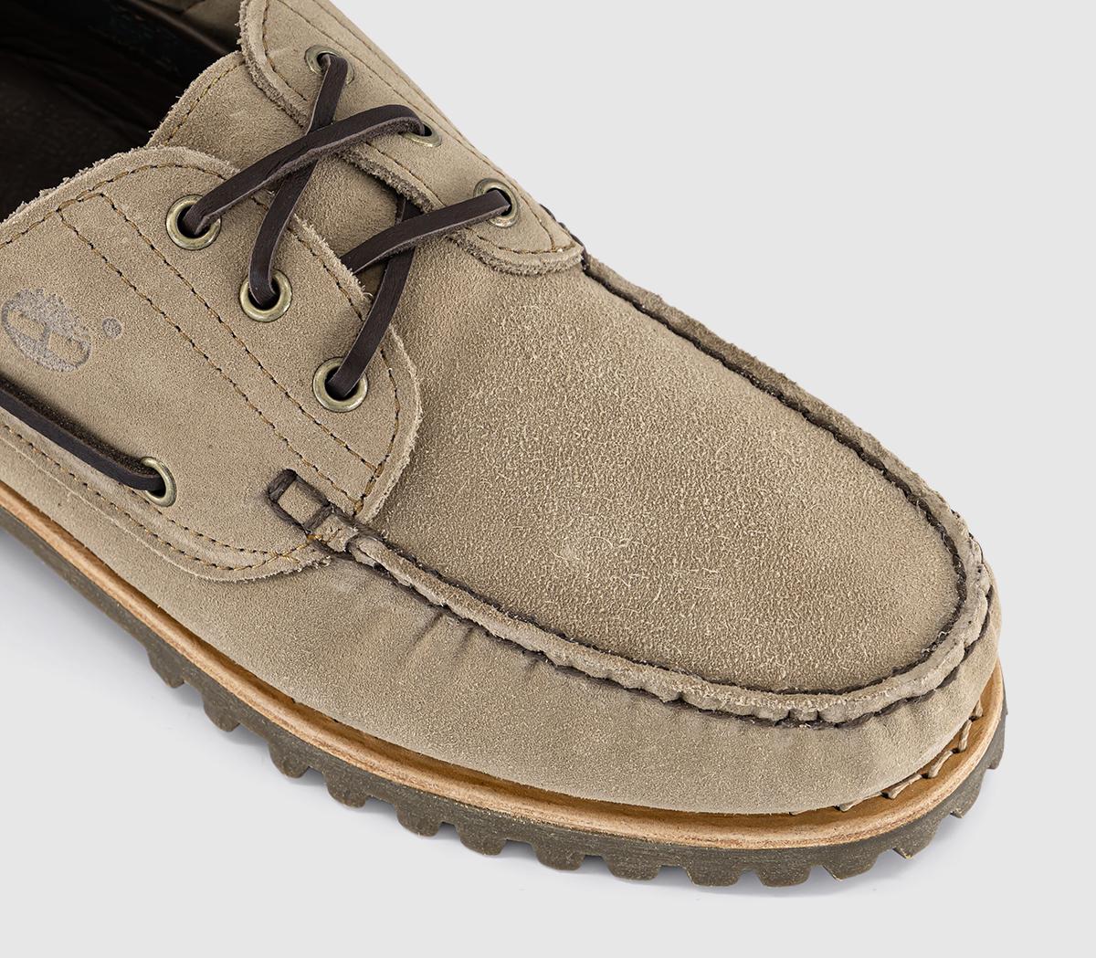 TimberlandTimberland Authentic 3 Eye Lug Boat ShoesTaupe Suede