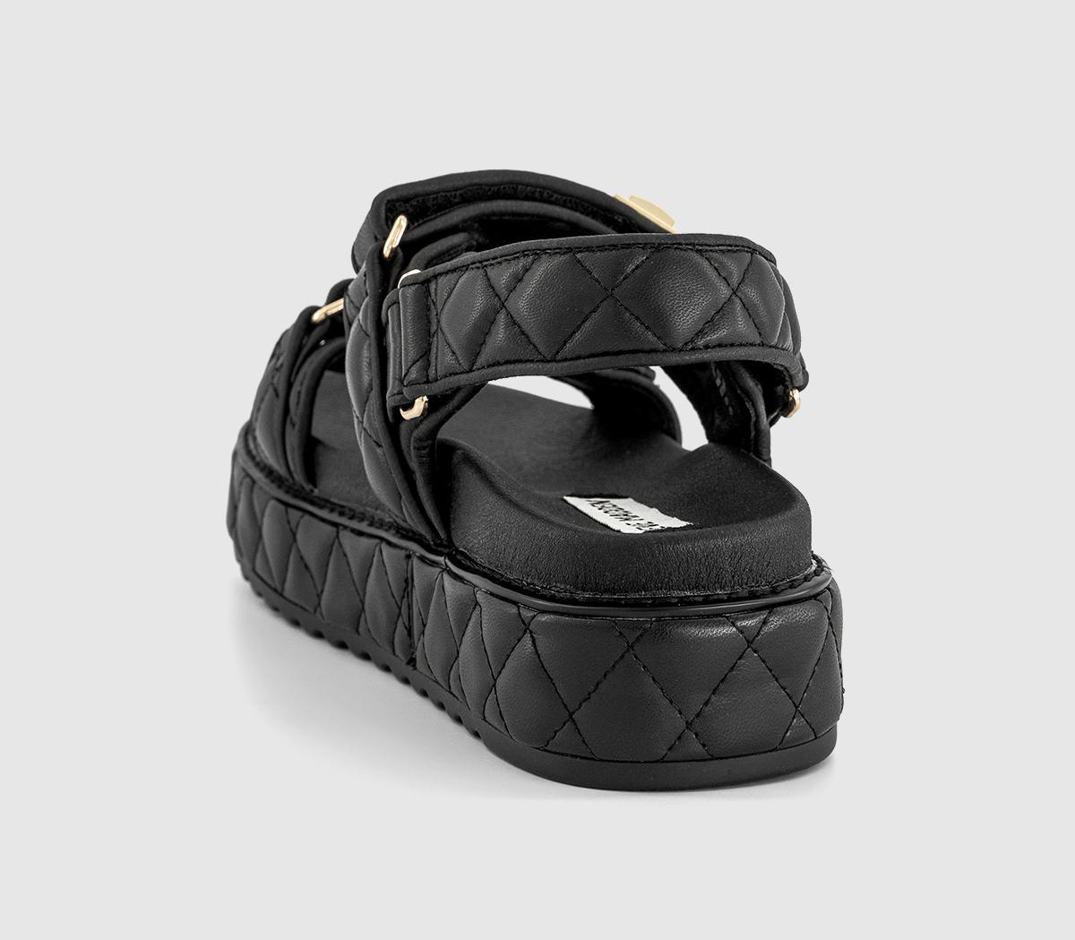 Steve MaddenBig Mona Quilted Sandals Steve MaddenBig Mona Quilted SandalsBlack