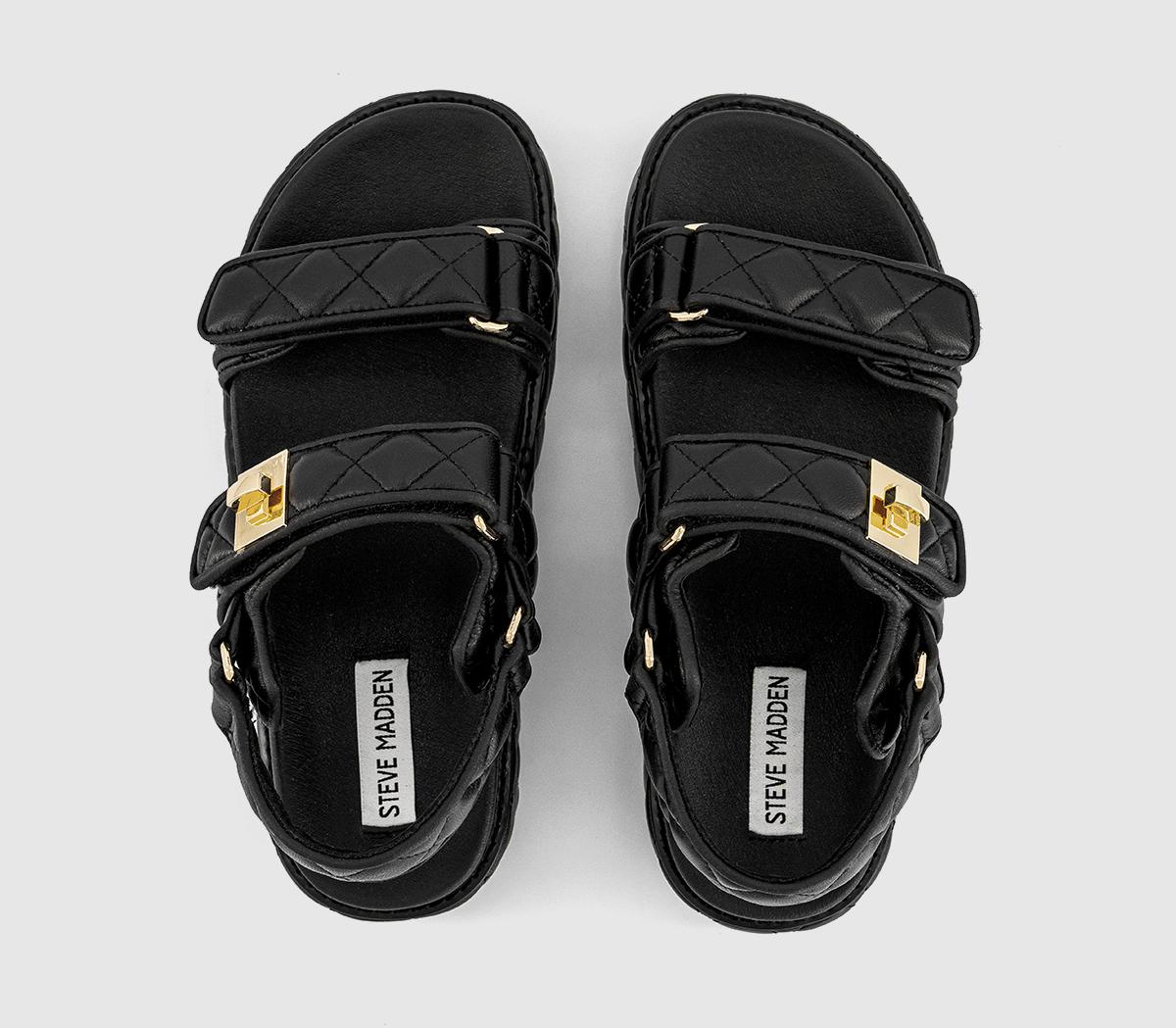 Steve MaddenBig Mona Quilted Sandals Steve MaddenBig Mona Quilted SandalsBlack