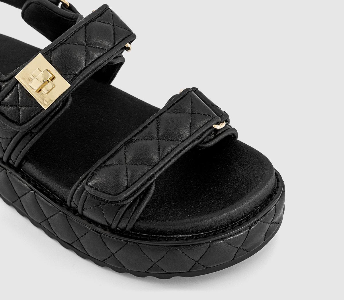 Steve MaddenBig Mona Quilted Sandals Steve MaddenBig Mona Quilted SandalsBlack