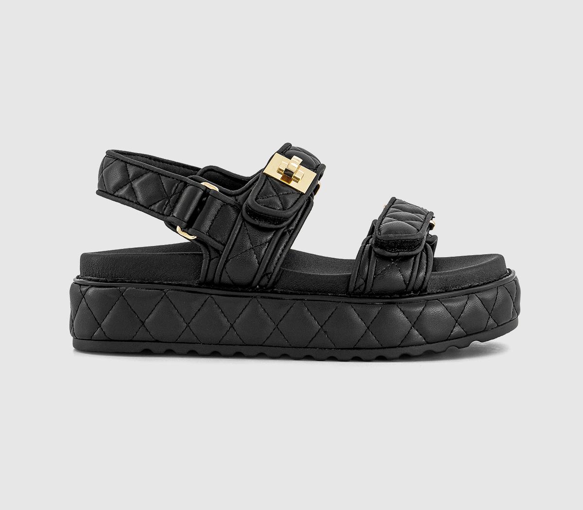 Steve MaddenBig Mona Quilted Sandals Steve MaddenBig Mona Quilted SandalsBlack