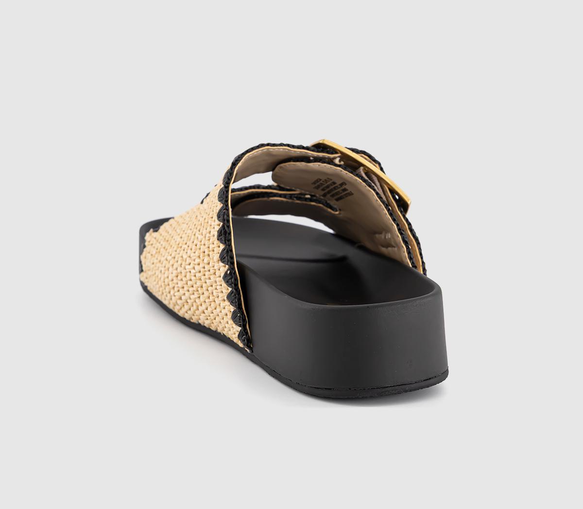 Steve MaddenOn Deck Raffia Two Strap Sandals Steve MaddenOn Deck Raffia Two Strap SandalsCream Raffia