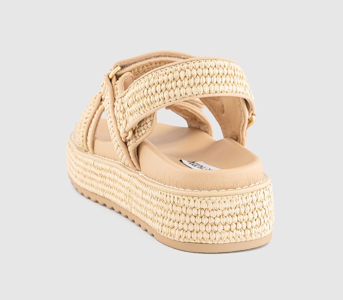 Steve MaddenBig Mona Raffia Sandals Steve MaddenBig Mona Raffia SandalsCream Raffia