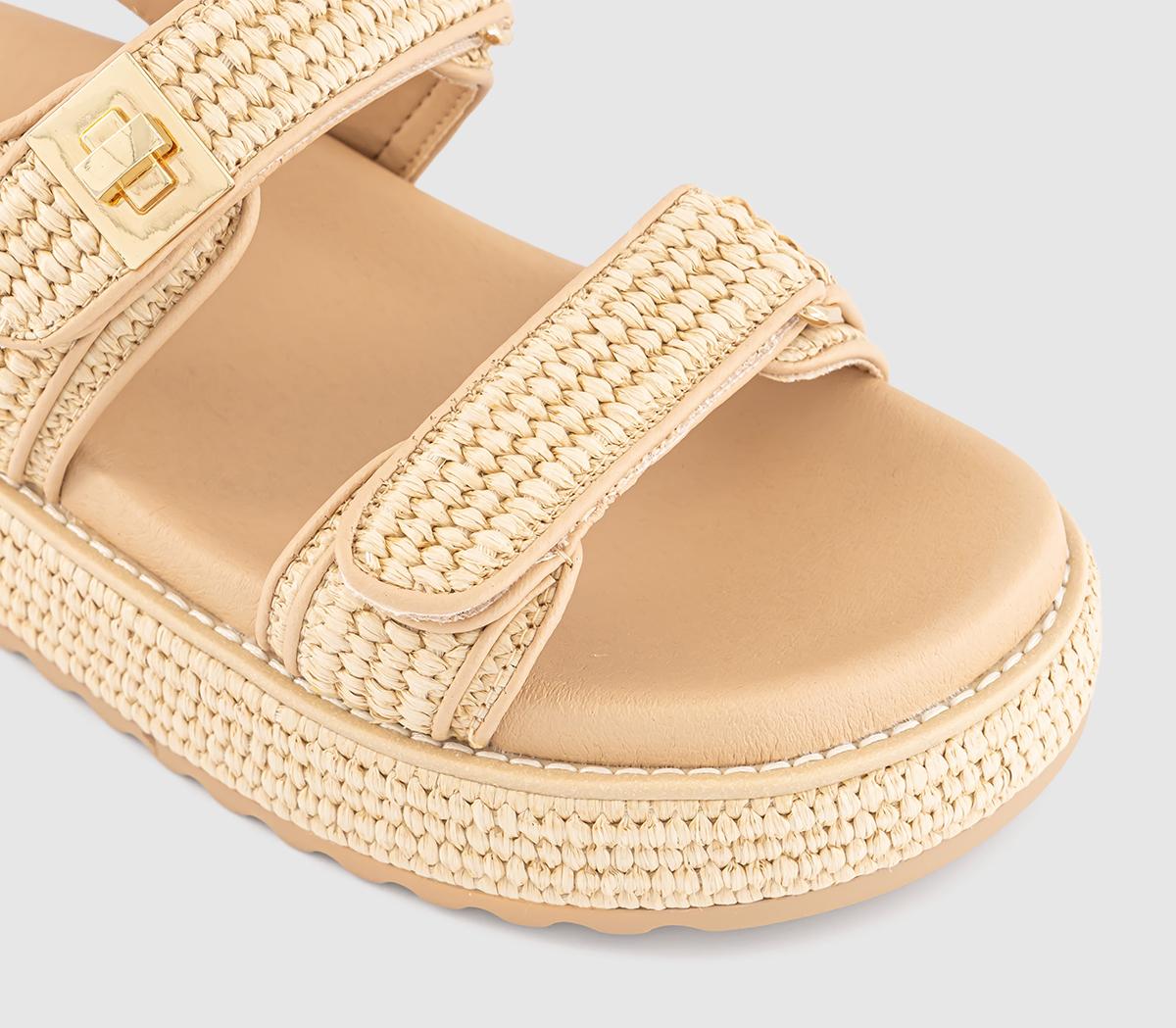 Steve MaddenBig Mona Raffia Sandals Steve MaddenBig Mona Raffia SandalsCream Raffia
