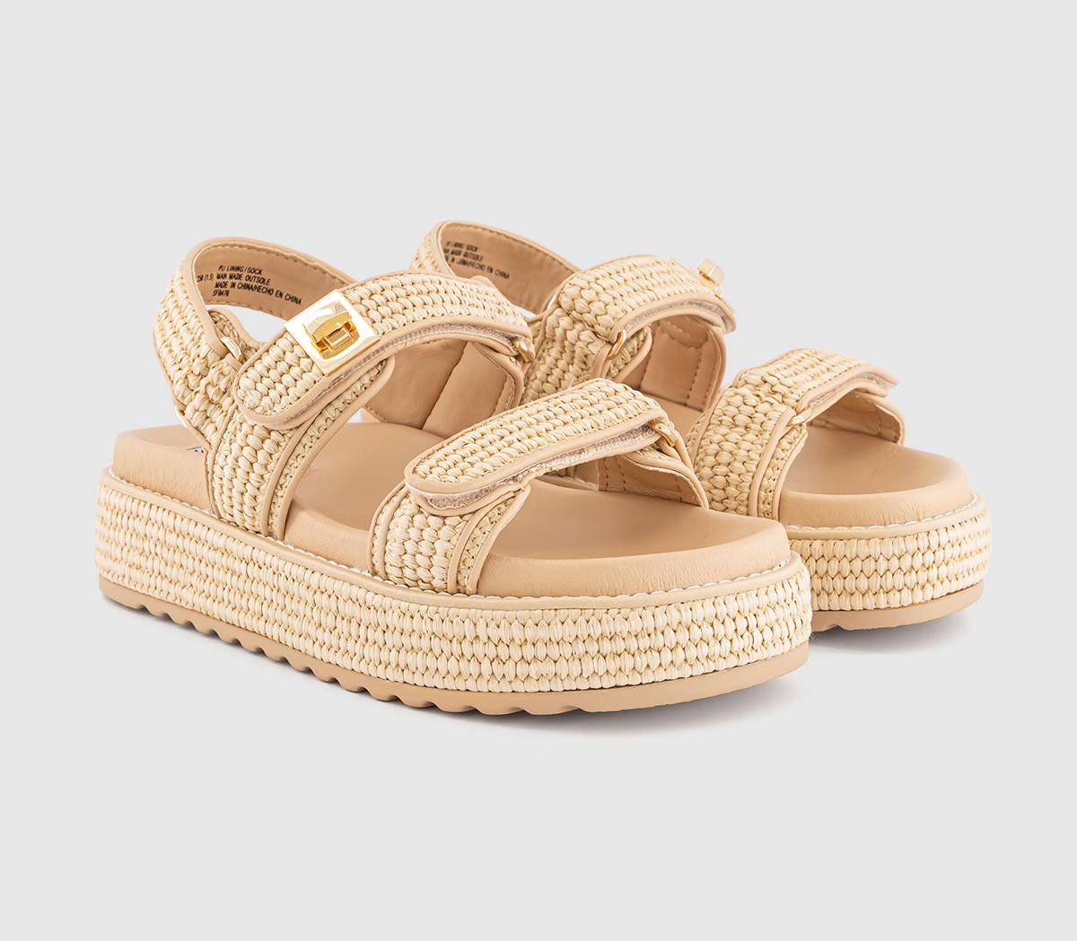 Steve MaddenBig Mona Raffia Sandals Steve MaddenBig Mona Raffia SandalsCream Raffia