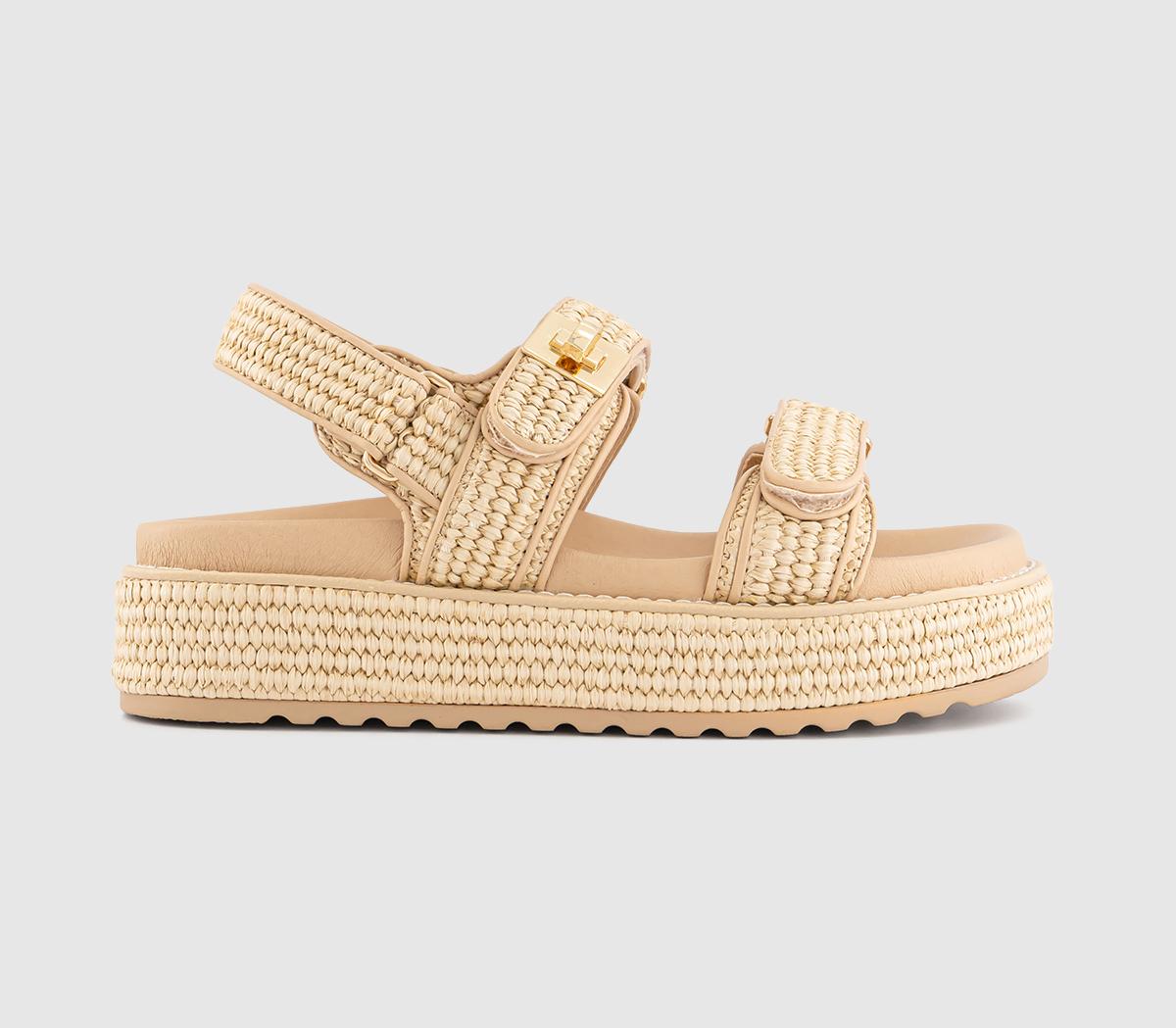 Steve MaddenBig Mona Raffia Sandals Steve MaddenBig Mona Raffia SandalsCream Raffia