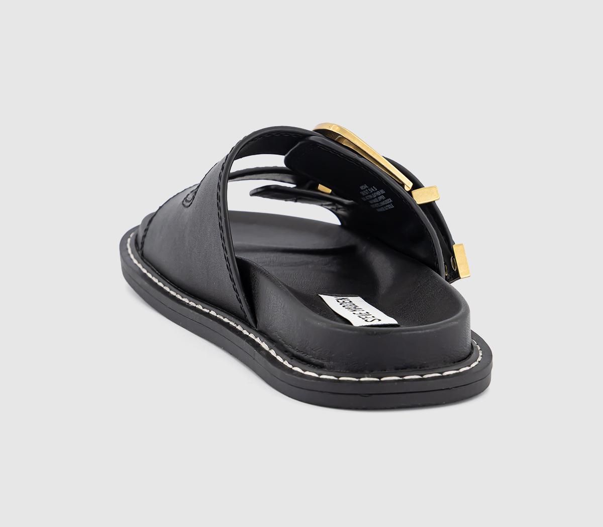 Steve MaddenArch-e Buckle Sandals Steve MaddenArch-e Buckle SandalsBlack Leather