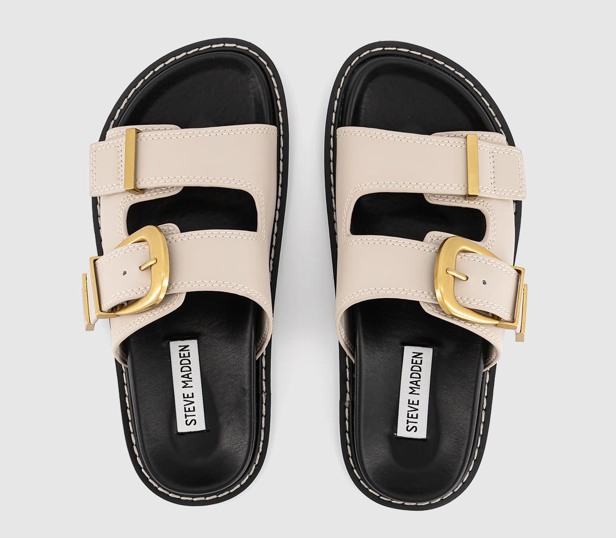 Steve MaddenArch-E Buckle Sandals Steve MaddenArch-E Buckle SandalsBone Leather