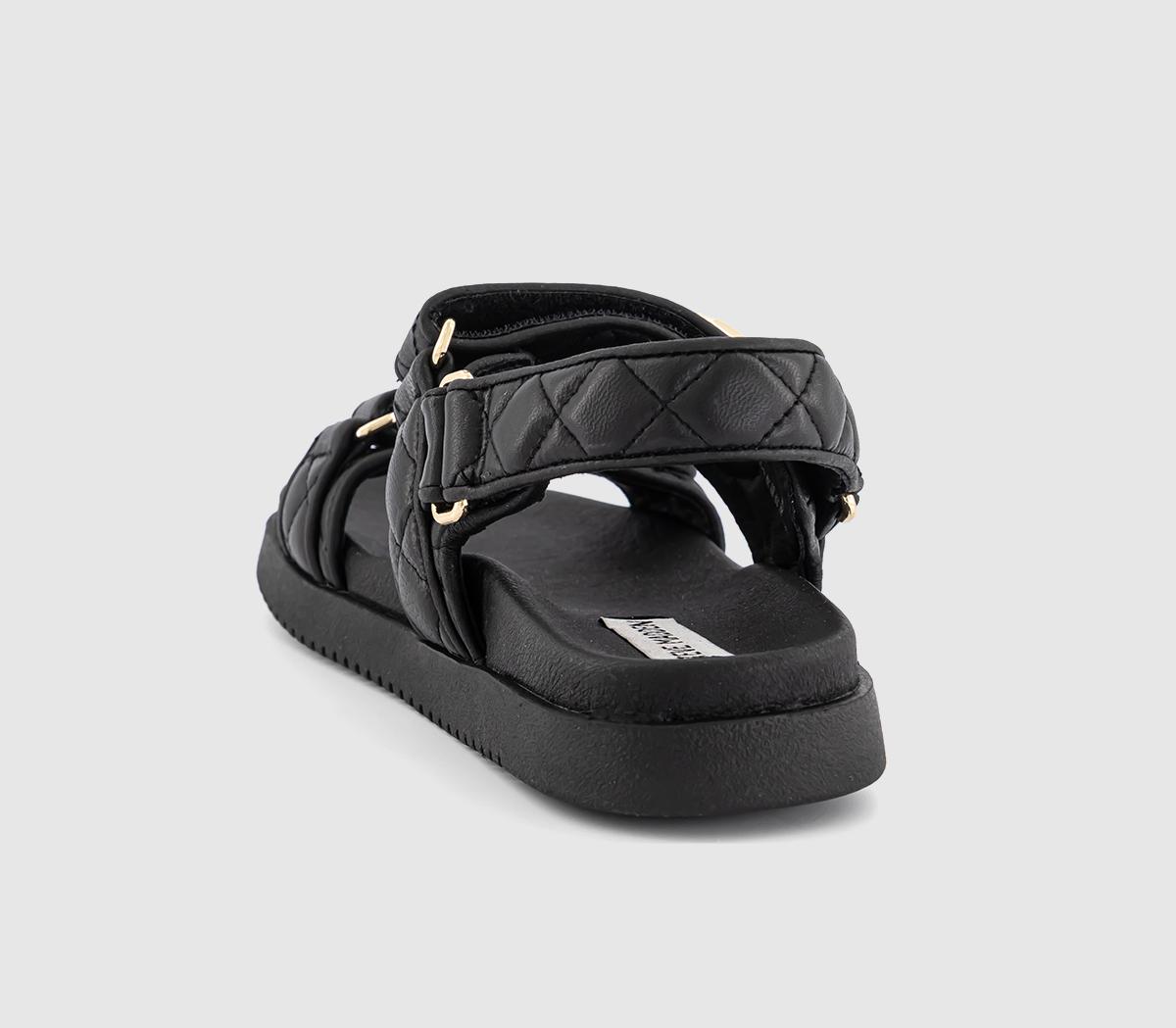 Steve MaddenMona Quilted Sandals Steve MaddenMona Quilted SandalsBlack