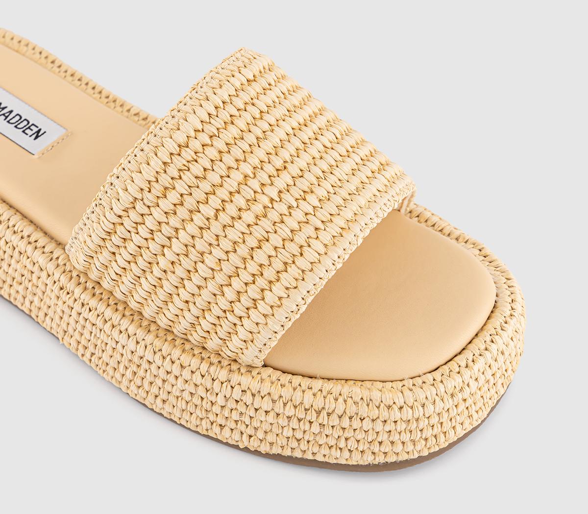 Steve MaddenBeachy Raffia Slides Steve MaddenBeachy Raffia SlidesCream Raffia
