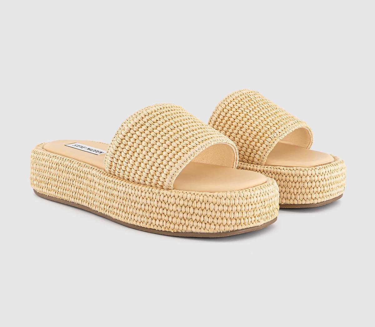 Steve MaddenBeachy Raffia Slides Steve MaddenBeachy Raffia SlidesCream Raffia