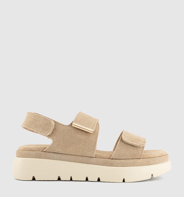 OFFICE Summer Two Part Platform Sandals Beige