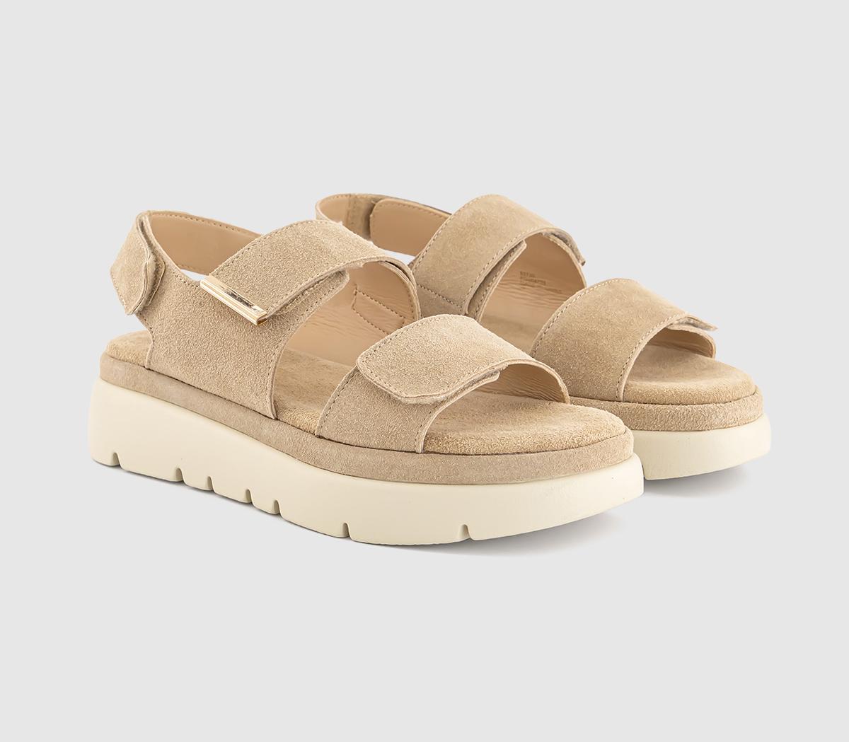 OFFICESummer Two Part Platform SandalsBeige