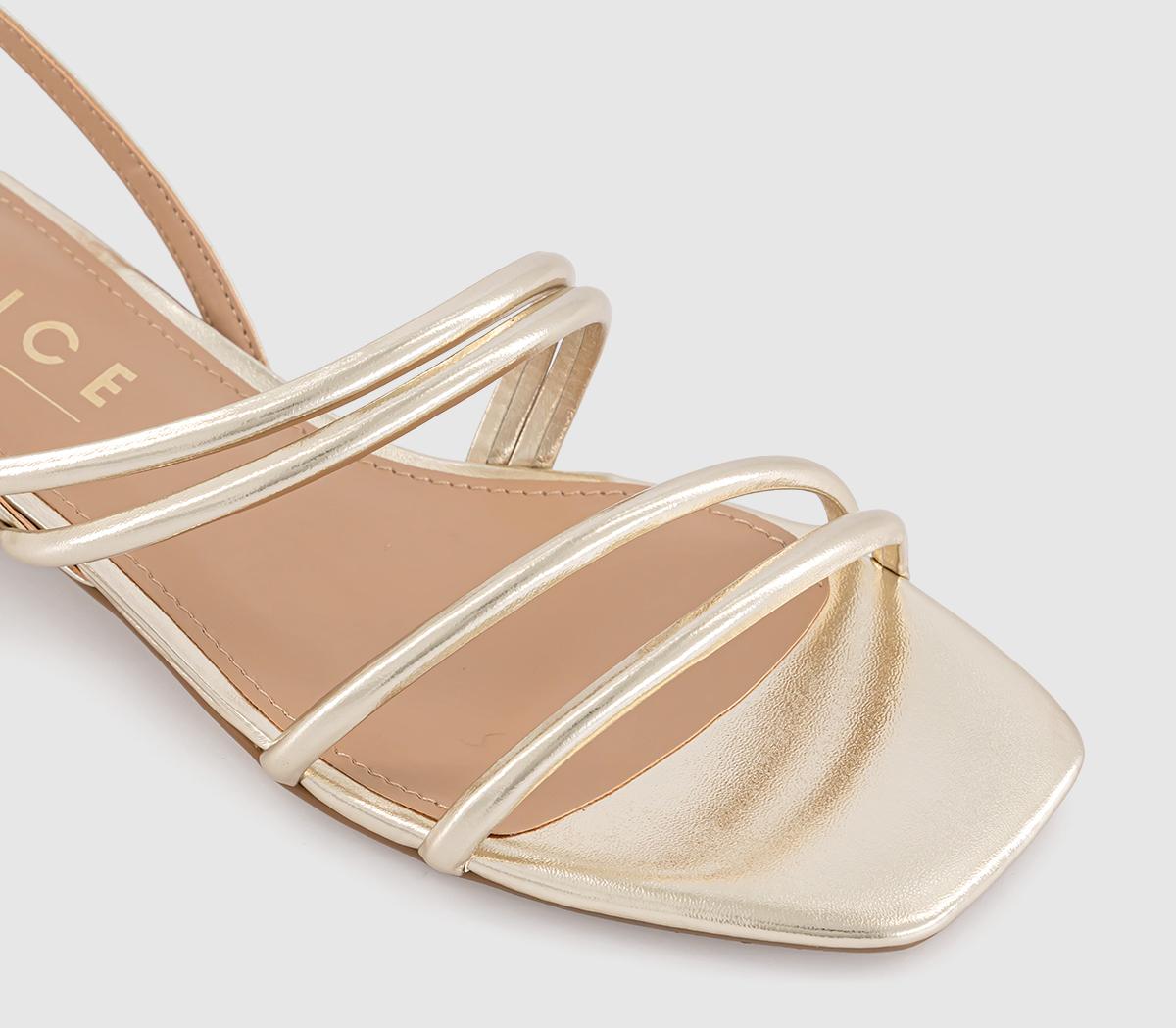 OFFICESeduced Strappy Sandals OFFICESeduced Strappy SandalsGold