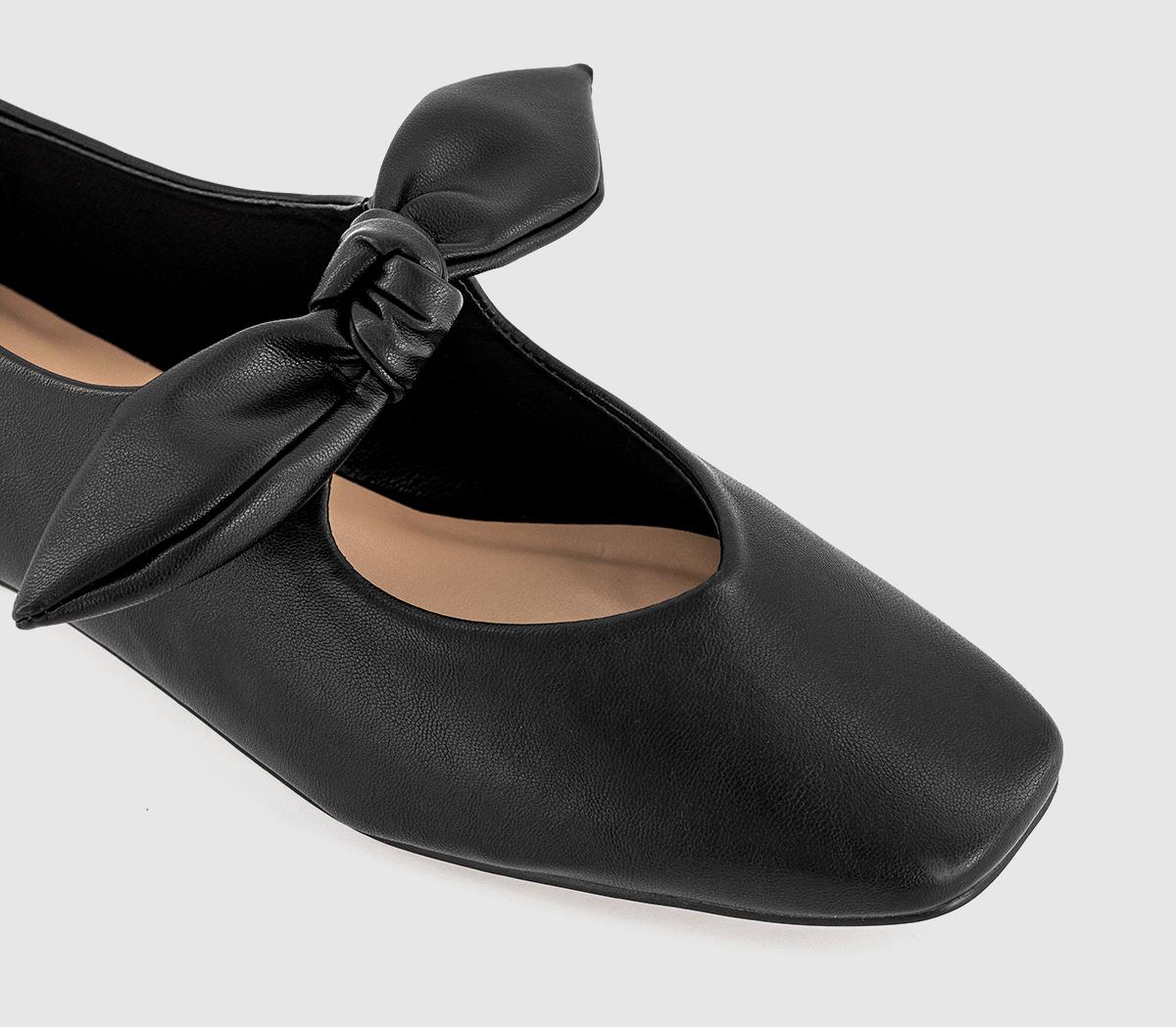 OFFICEFliss Bow Ballerina FlatsBlack