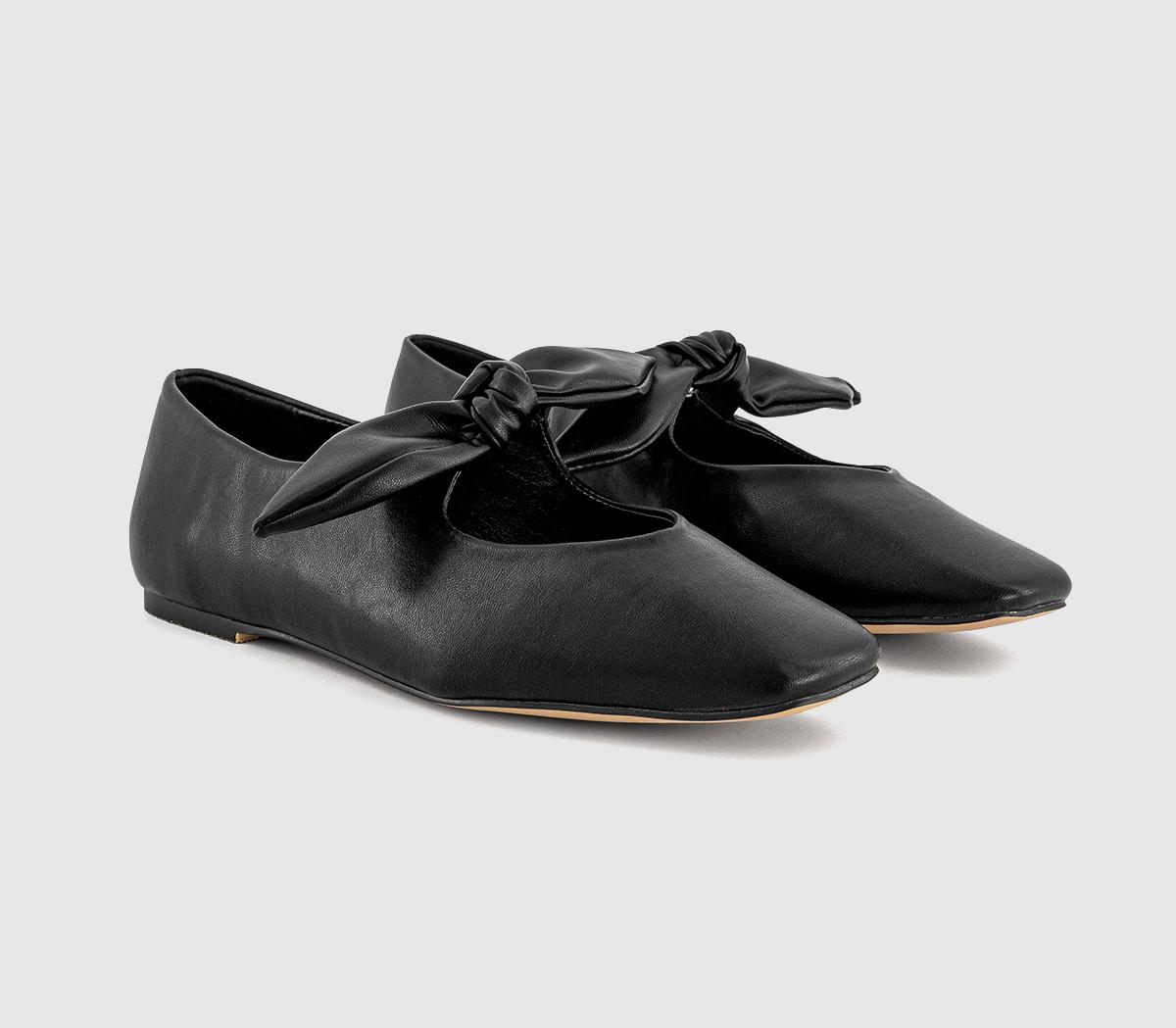 OFFICEFliss Bow Ballerina FlatsBlack