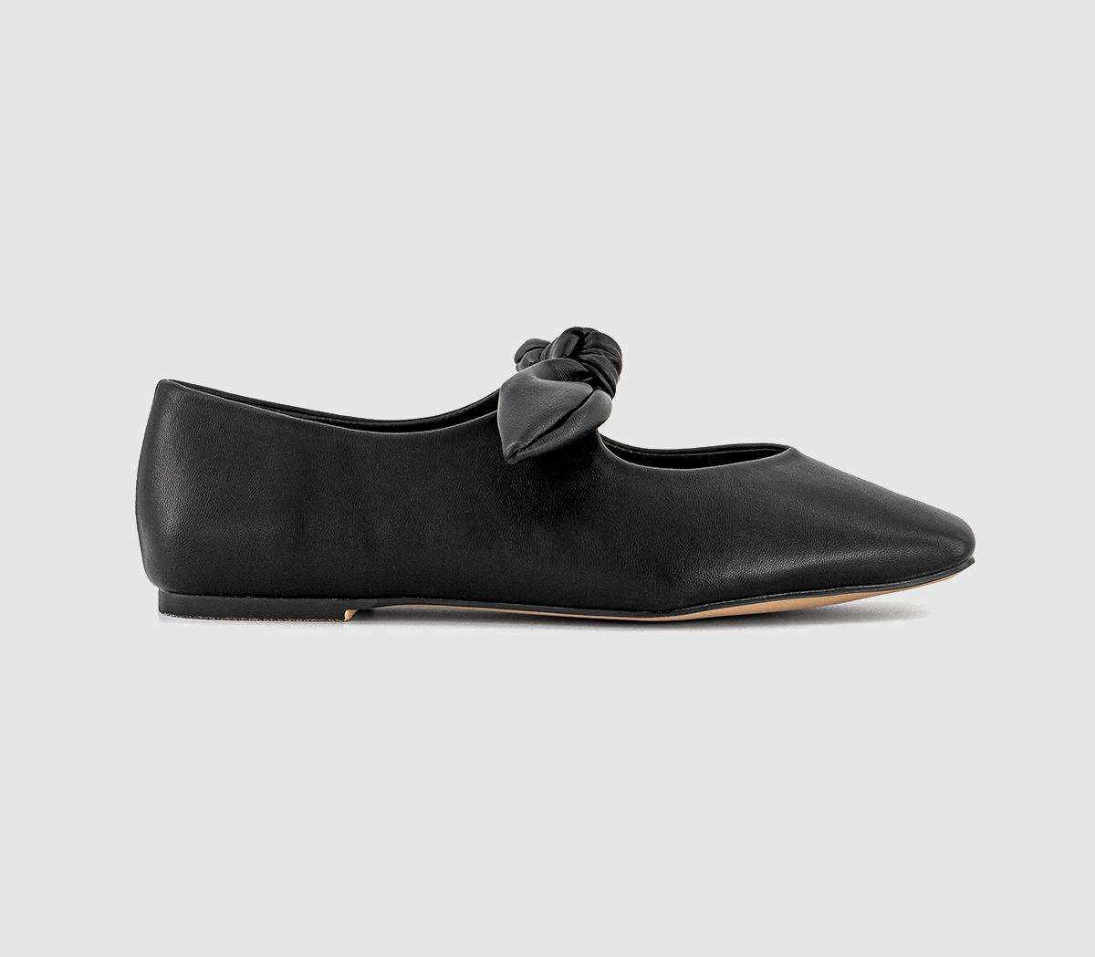 OFFICEFliss Bow Ballerina FlatsBlack
