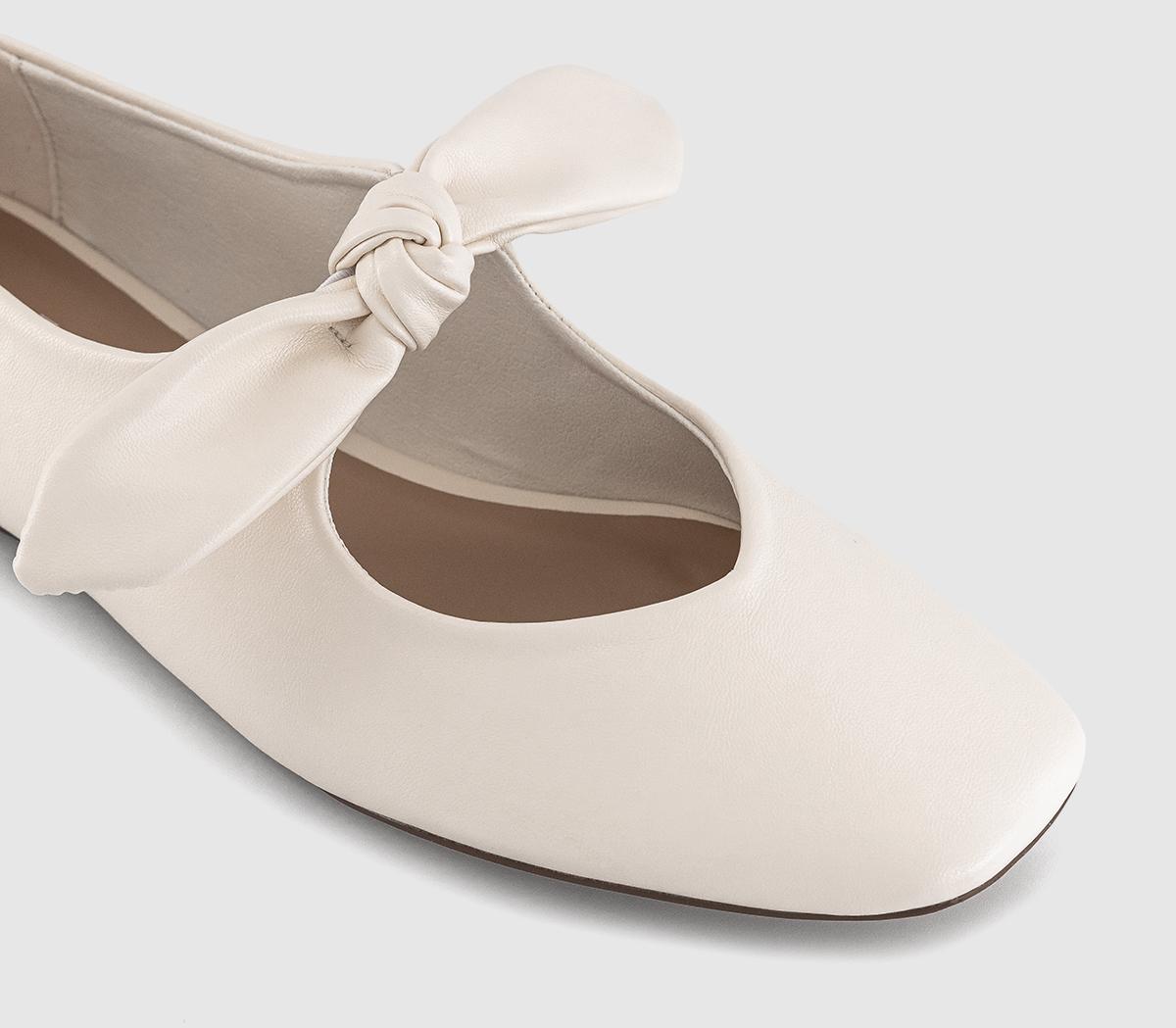 OFFICEFliss Bow Ballerina Flats OFFICEFliss Bow Ballerina FlatsWhite