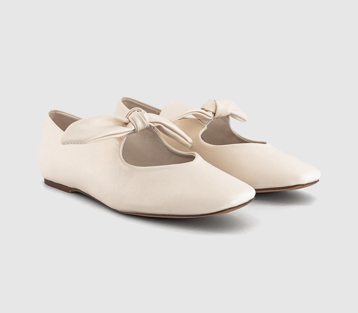 OFFICEFliss Bow Ballerina Flats OFFICEFliss Bow Ballerina FlatsWhite
