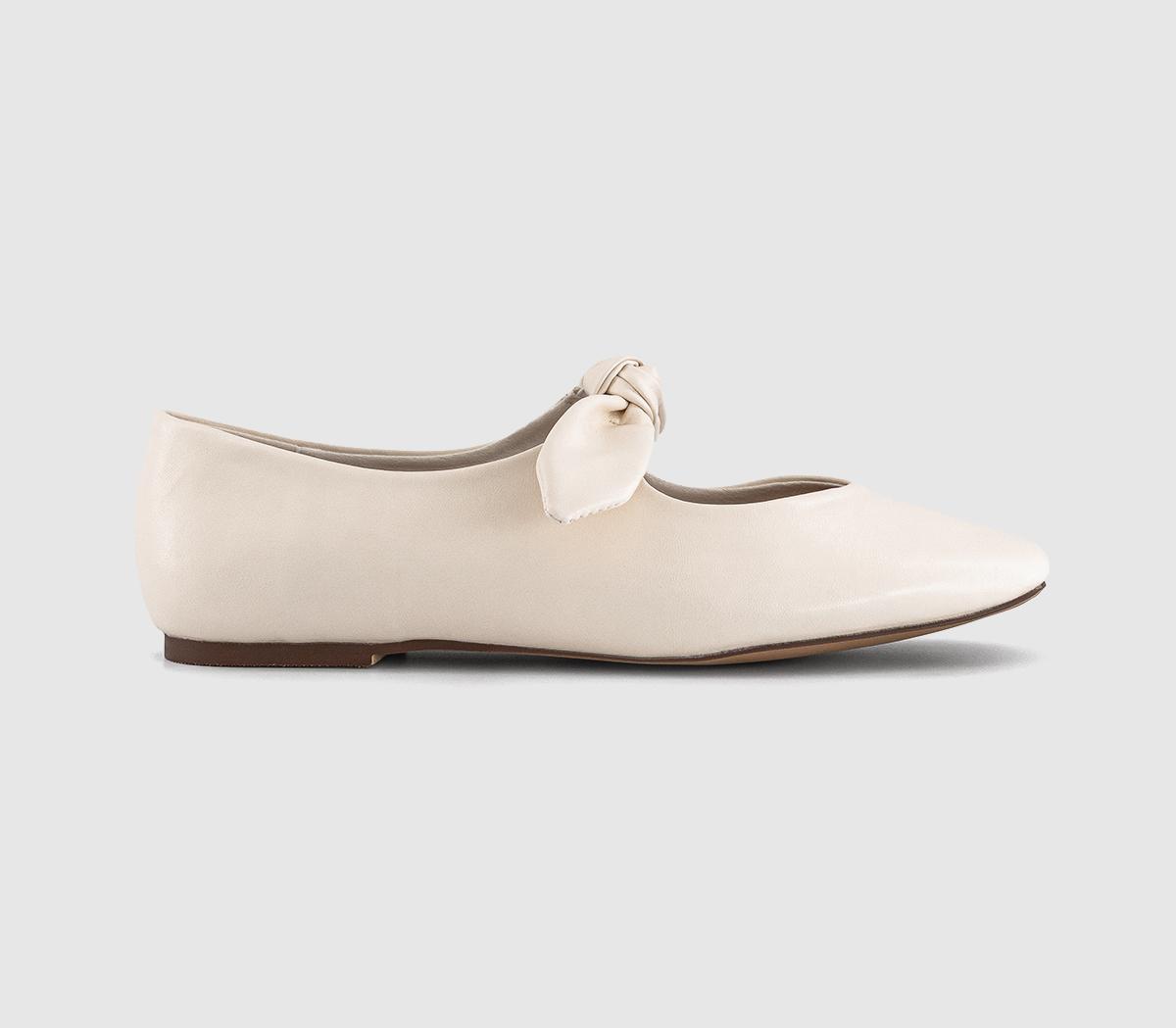 OFFICEFliss Bow Ballerina Flats OFFICEFliss Bow Ballerina FlatsWhite