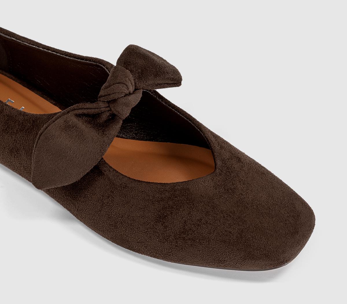 OFFICEFliss Bow Ballerina FlatsBrown