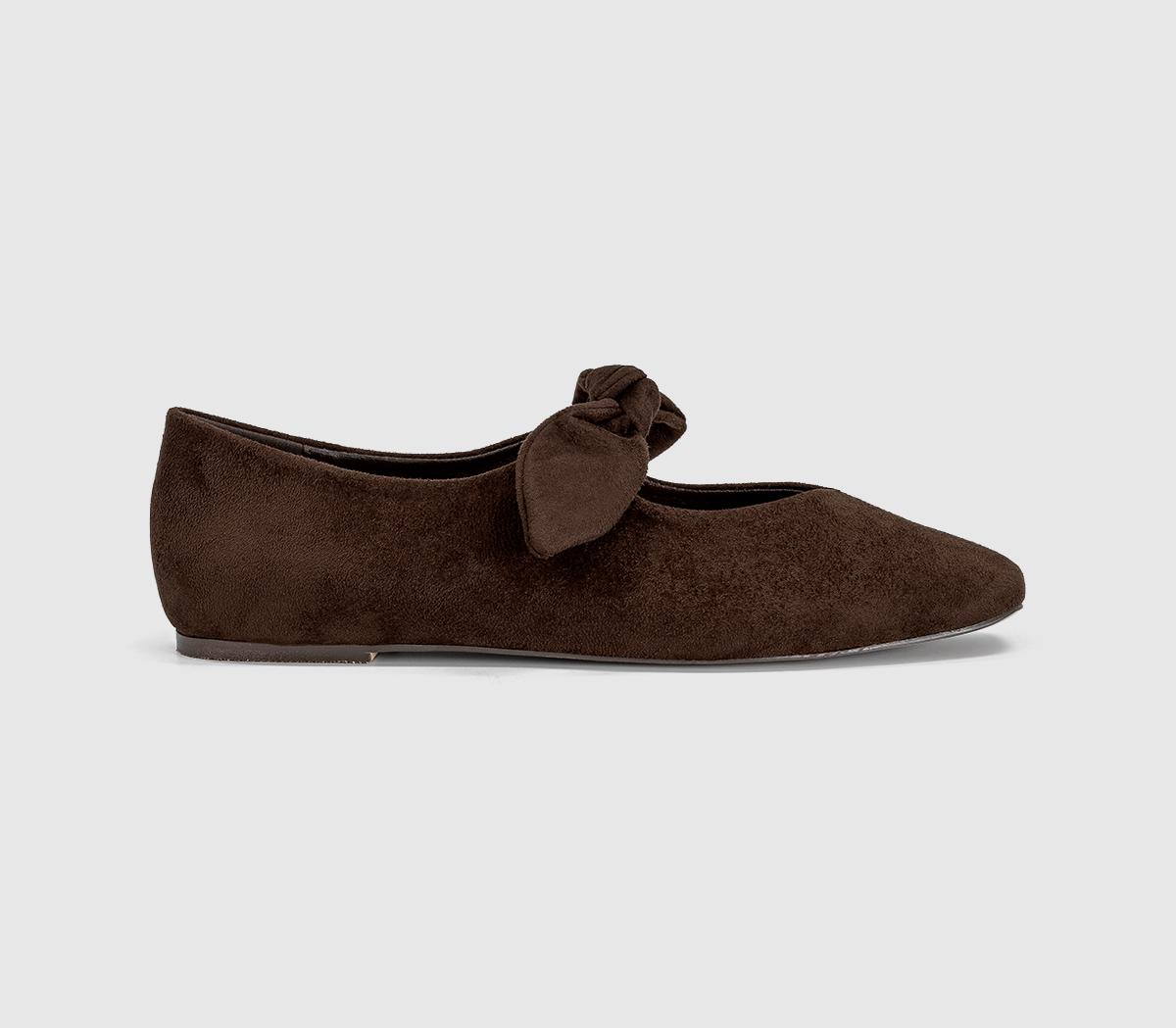 OFFICEFliss Bow Ballerina FlatsBrown