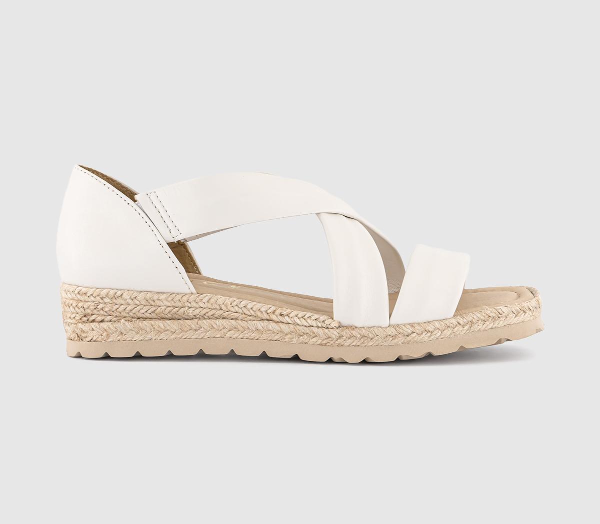 OFFICESailor Cross Strap Espadrille Sandals OFFICESailor Cross Strap Espadrille SandalsWhite