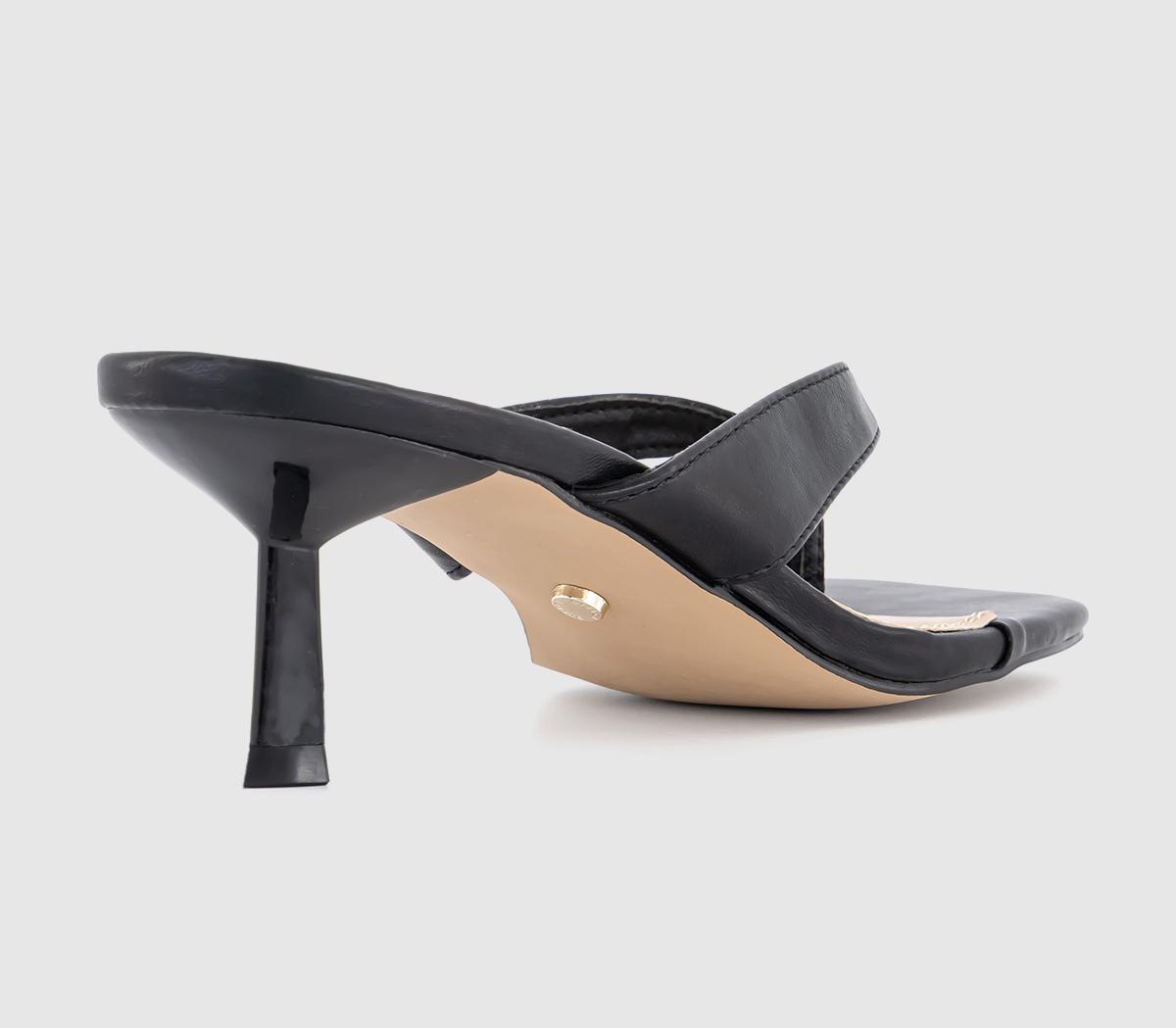 OFFICEMila Toe Post Heeled SandalsBlack