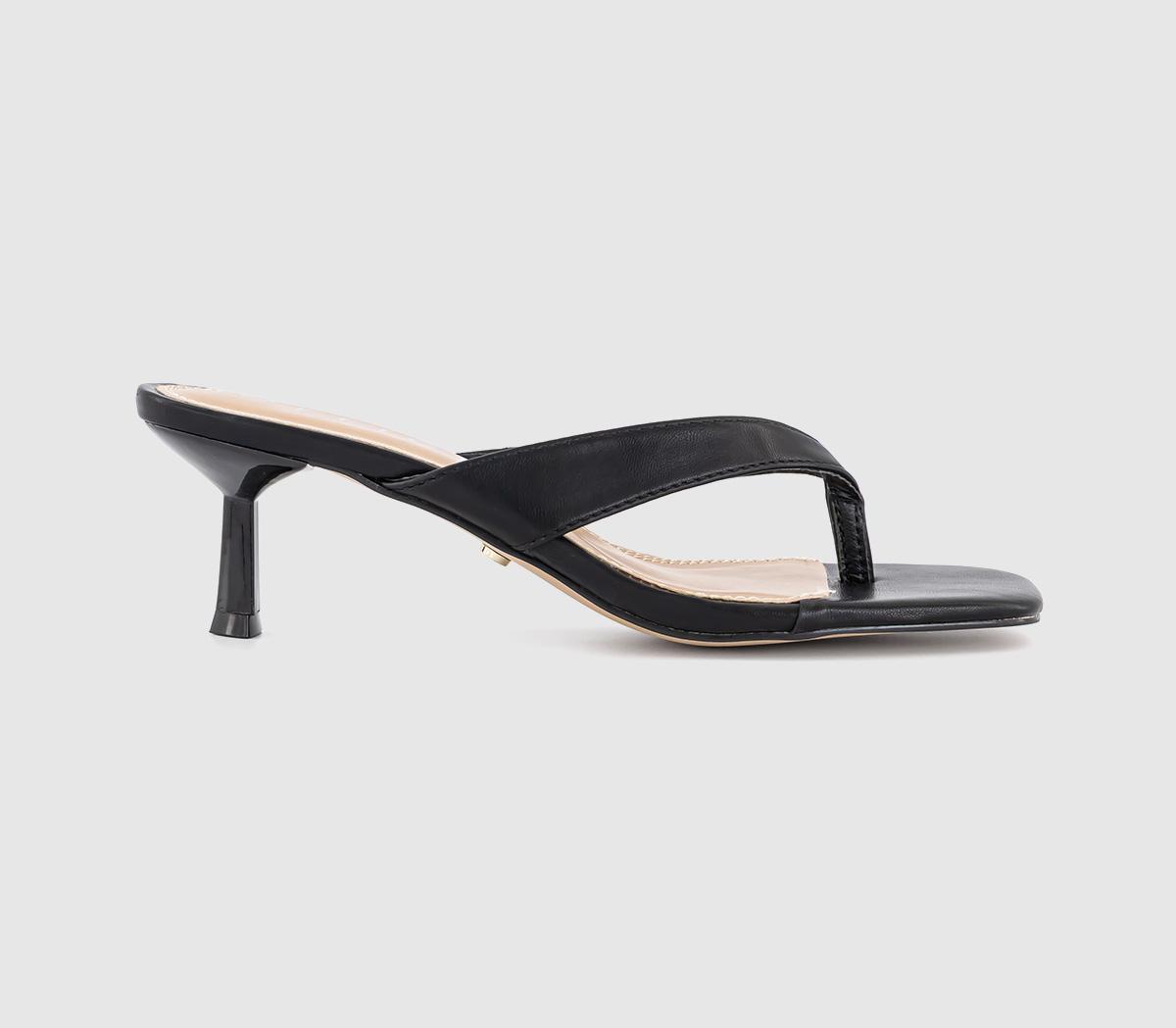 OFFICEMila Toe Post Heeled SandalsBlack