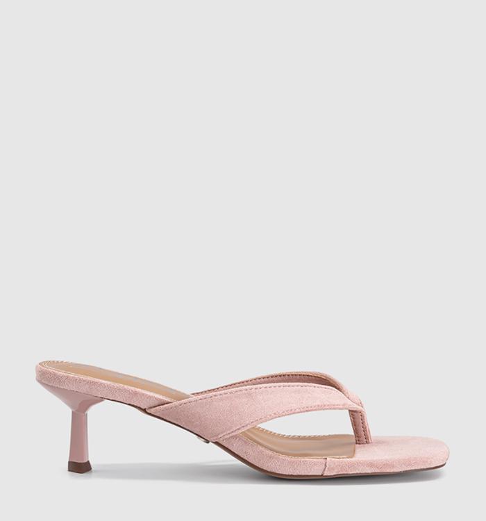OFFICE Mila Toe Post Heeled Sandals Pink