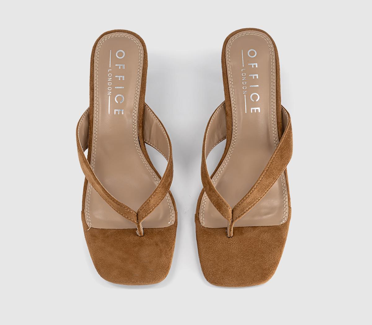 OFFICEMila Toe Post Heeled SandalsTaupe