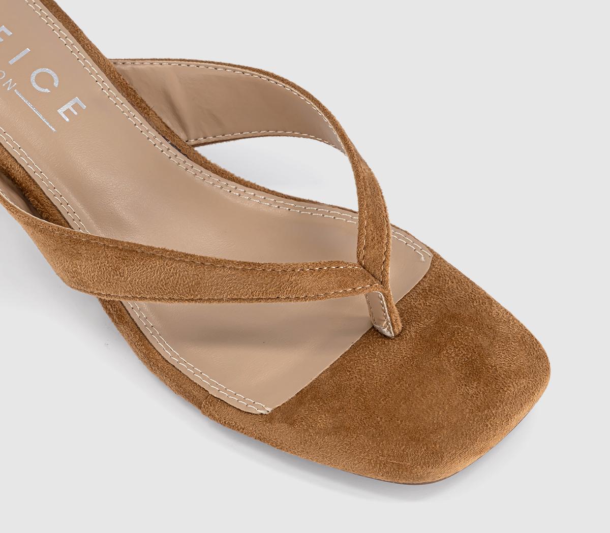 OFFICEMila Toe Post Heeled SandalsTaupe