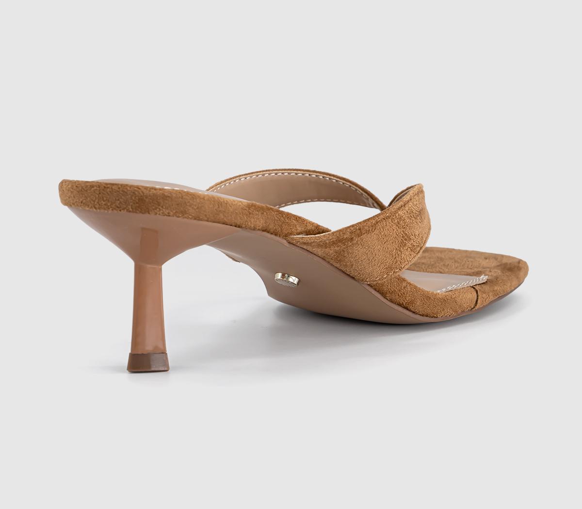OFFICEMila Toe Post Heeled SandalsTaupe