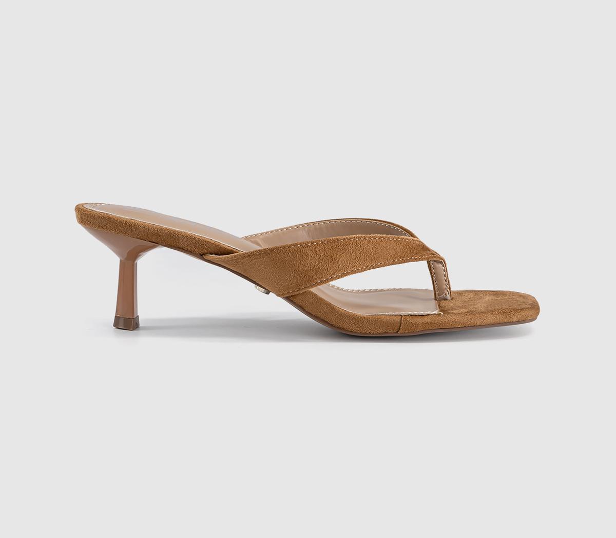 OFFICEMila Toe Post Heeled SandalsTaupe