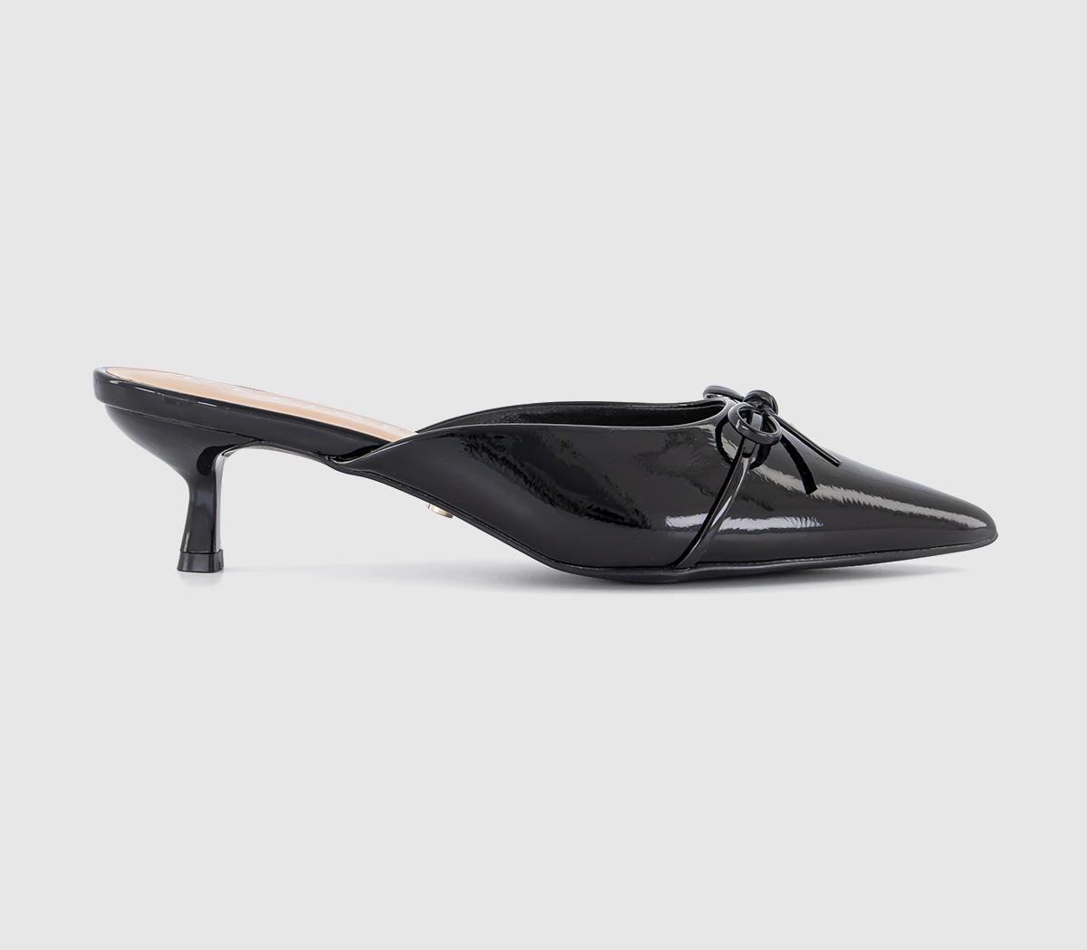 OFFICEMaya Bow Detail Court MulesBlack Patent
