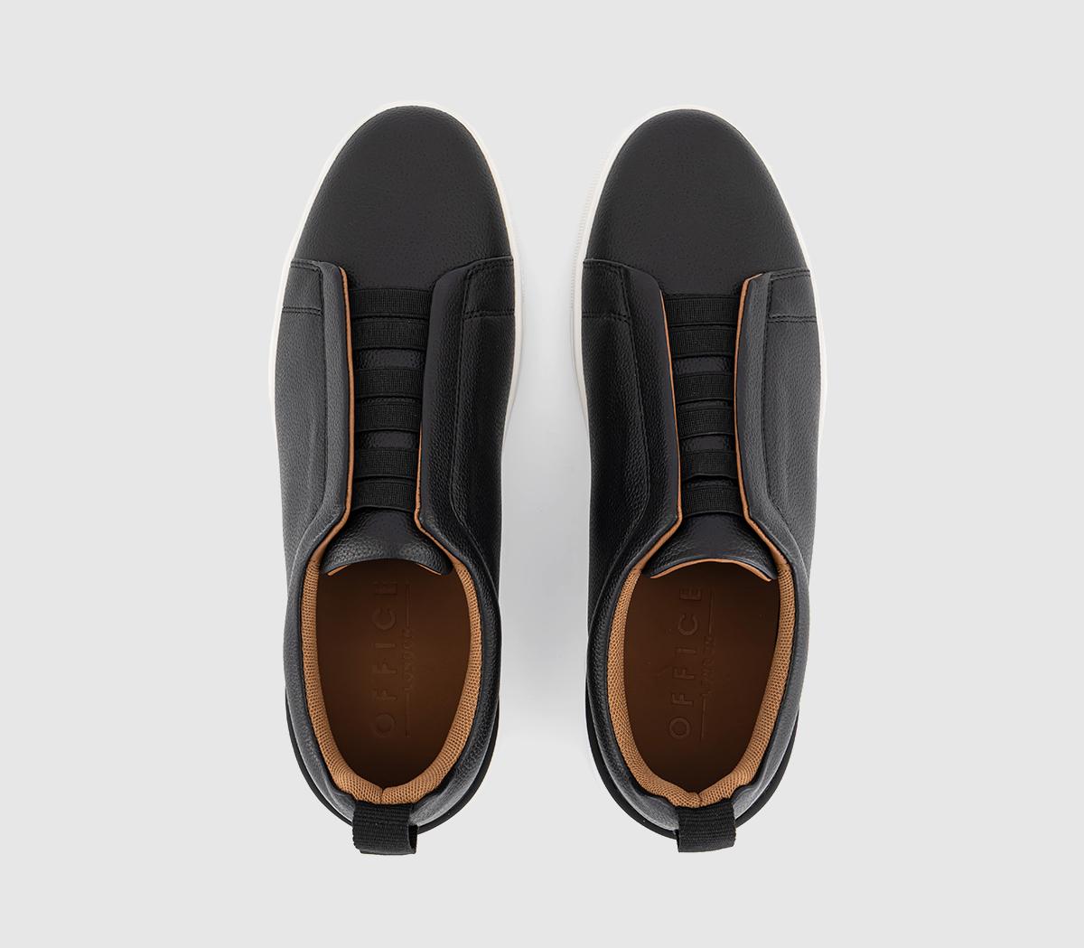 OFFICECorbett Elastic Slip On Trainers OFFICECorbett Elastic Slip On TrainersBlack