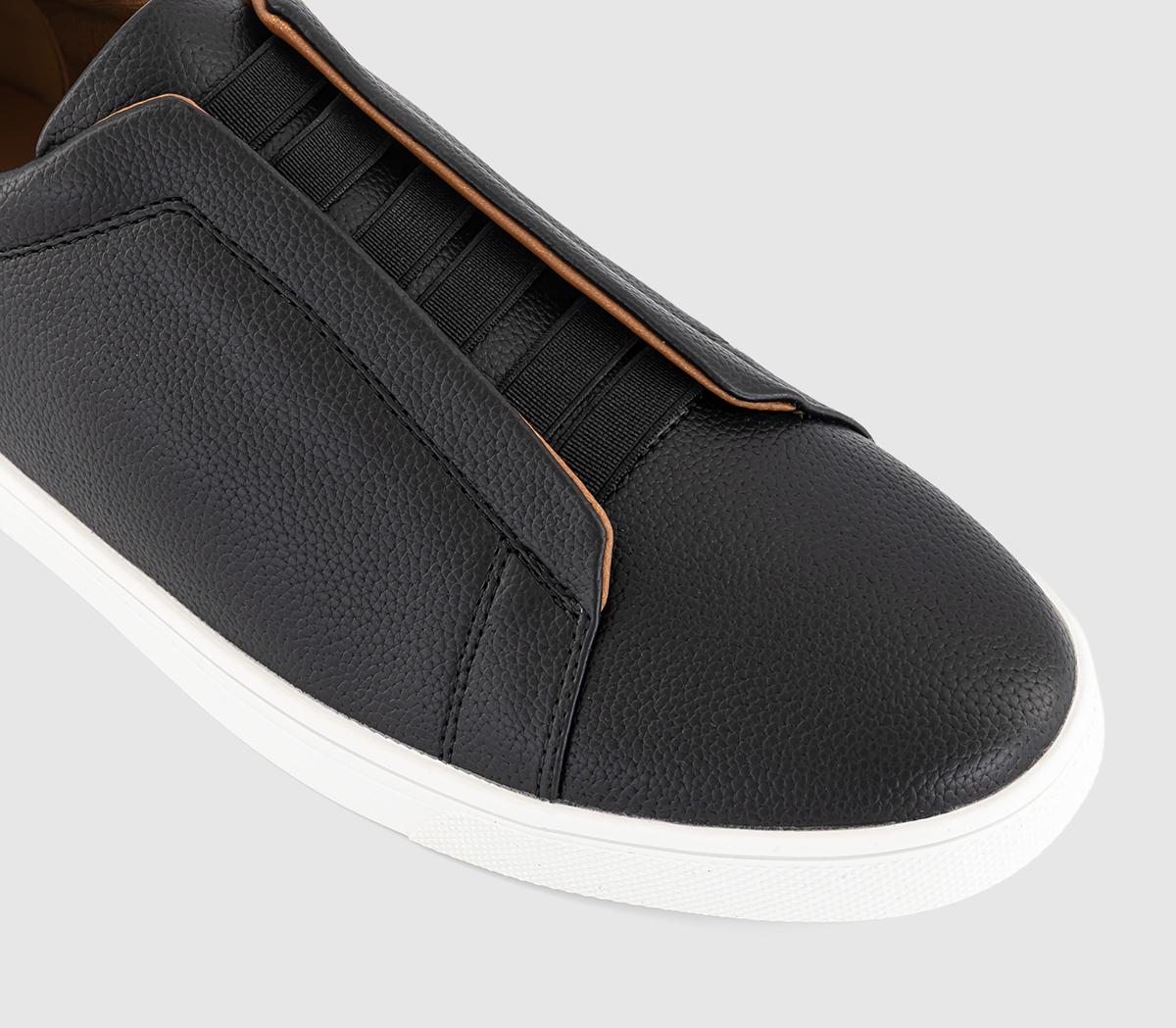 OFFICECorbett Elastic Slip On Trainers OFFICECorbett Elastic Slip On TrainersBlack