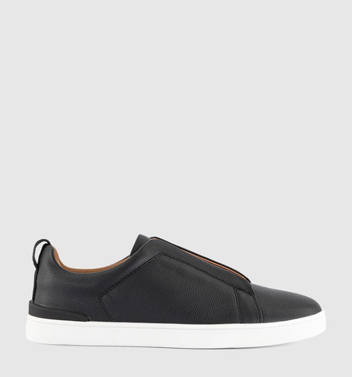 OFFICE Corbett Elastic Slip On Trainers Black